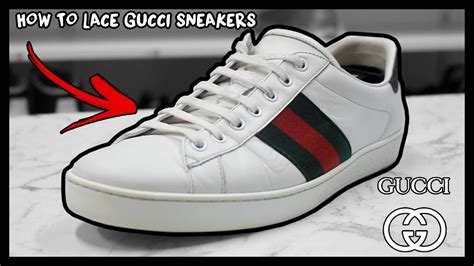 how to lace gucci aces|how to factory lace Gucci sneakers.